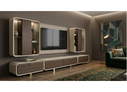 TV Lowboard TV Unterteil Fernsehoberteil TV Topmodul Stil modern beige