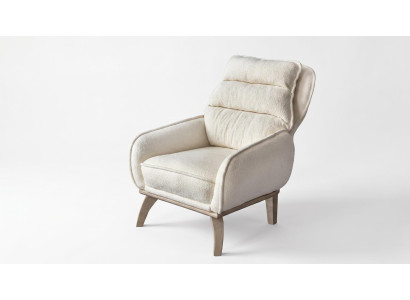 Sessel Moderner Designermodell Beige Elegante Wohnzimmer Komfort