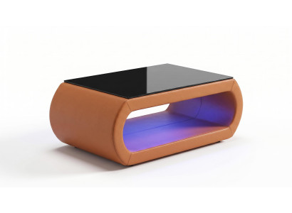 Couchtisch Modern Braun Schwarz Hochglanz Elegant Wohnzimmertisch *