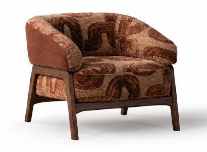 Sessel Braun Stil Modern Wohnzimmer komfortabel praktisch kompakt