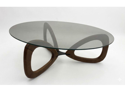 Couchtisch Braun Wohnzimmer Glas Modern Elegant Minimalismus
