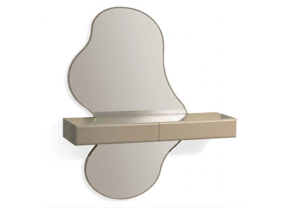 Spiegel modern asymmetrisch Wohnzimmer Metall vielseitig Gold