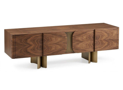 TV-Lowboard elegantes minimalistisch Wohnzimmer Braun modern