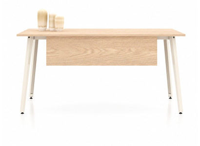 Hochwertiger Beige-Weißer Schreibtisch Exklusiver Computertisch