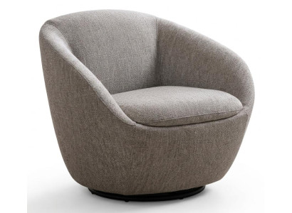 Runder Wohnzimmer Beiger Polstersessel Designer Kompakte Möbel