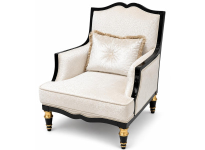 Sessel mit schwarzen Rahmen Klassischer Sofa Sessel