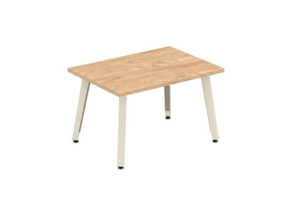 Holzoptik Couchtisch Metallbeinen Rechteckiger Wohnzimmertisch