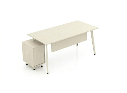 Home Office komfortabel Schreibtisch mit Rollcontainer Design
