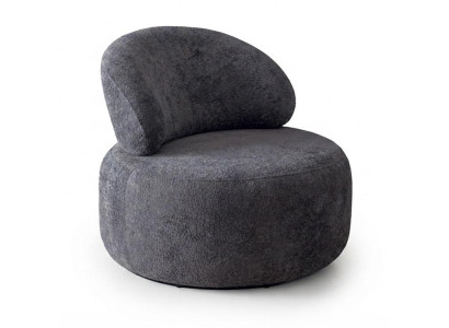 Stoff Polstersessel Grau Modern Wohnzimmer Design Sessel