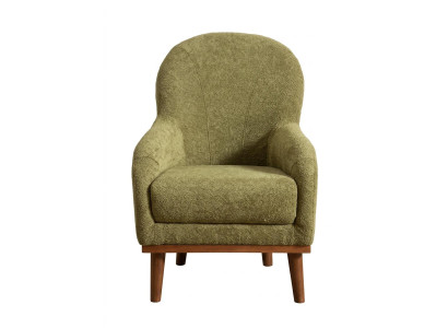 Grüner Polstersessel Stoffsessel Designersessel moderner Stil Wohnzimmermöbel