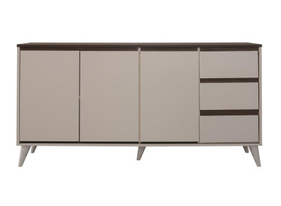 Stilvolle Konsole in Braun-Beige Kommode Holzkonsole Wohnzimmer modern