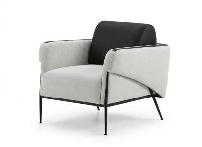 Beige Sessel Textil Edelstahl Modern Zeitgenössisch Einfarbig Komfort