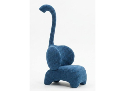 Kinder Lounge Sessel Baby Elefant Lesesessel Blau Licht Design Modern