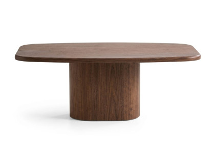 Couchtisch Braun Holz Modern Wohnzimmer Einfarbig Tischfläche Design