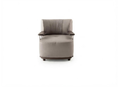 Sessel Modern Grau Bequem Polstersessel Loungesessel Wohnzimmer
