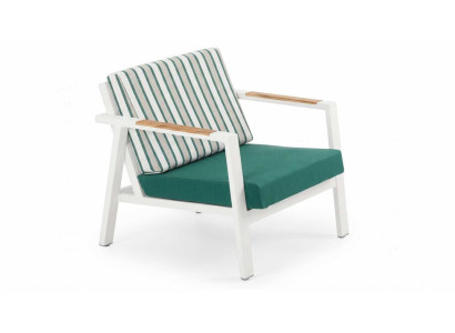 Sessel bequem weich geräumig schön moderner Terrasse grün