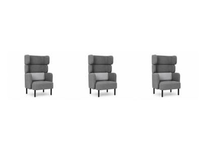 Drei Zweistufige Sessel Polstersessel Wohnzimmer Modern Elegant Design