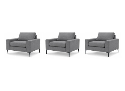 Drei Sessel Polstermöbel Wohnzimmer Modern Komfortabel Eleganter Stil