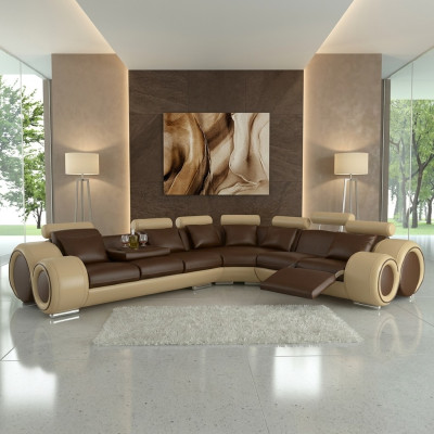 Unser ausgezeichnetes großes L-förmiges Designersofa für stilvolles Wohnen