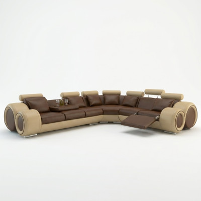 Unser ausgezeichnetes großes L-förmiges Designersofa für stilvolles Wohnen