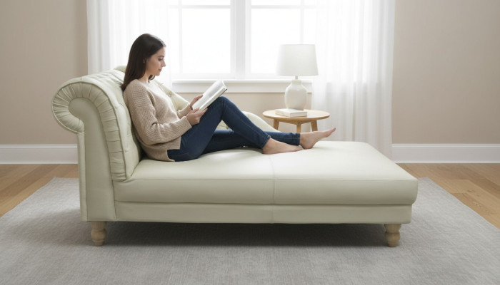 NAPOLEON Chesterfield Chaiselounge Liege Couch Sofa Ledersofa Textil