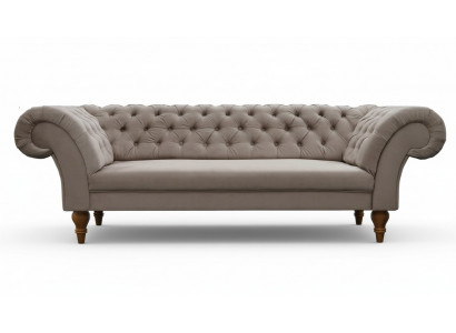 CHESTERFIELD SOFA COUCH STOFF SOFAGARNITUR TEXTIL 3 SITZER NEU MADE IN EU