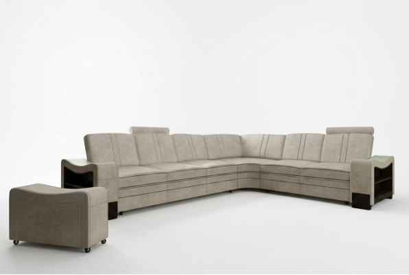 Stoffcouch Textil Polster Eckcouch Couch Sofa Ecksofa Wohnlandschaft