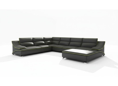 Ecksofa Ledersofa Polster Wohnlandschaft Couch Sofa Eckgarnitur U Form EltmannG