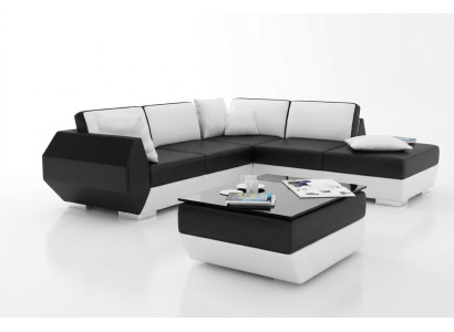 Ledersofa Couch Sofagarnitur Neu Ecksofa Eck Garnitur Dekor Modern Design