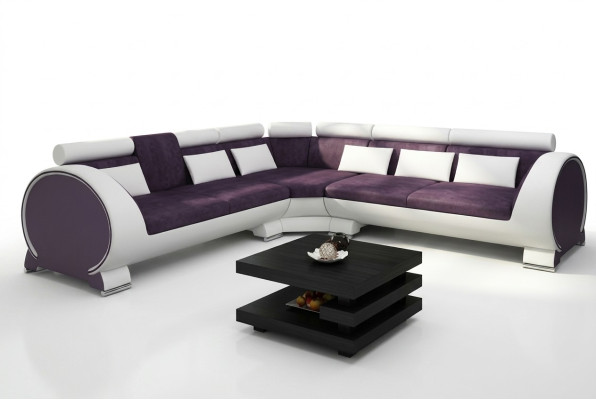 Wohnlandschaft Couch Polster Sofa Sitz Ecke Eck Wohnlandschaft Garnitur LT01 NEU