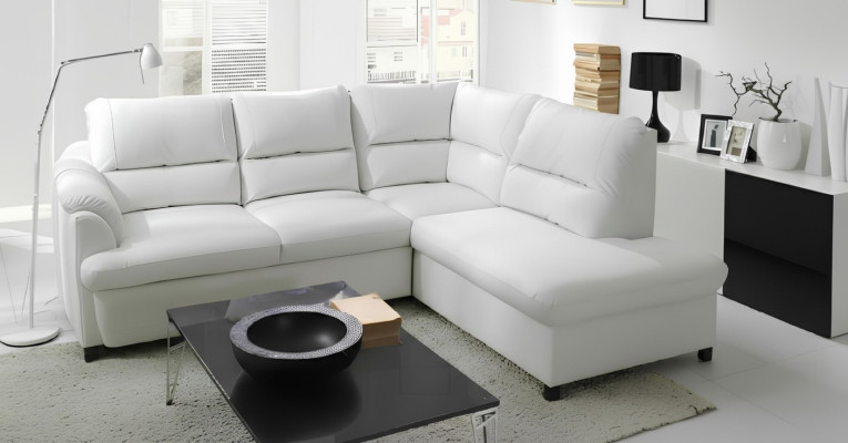 Ecksofa Eck Wahl Leder Stoff Kasten&Bett Polster Textil Couch Sofa Ecke Garnitur