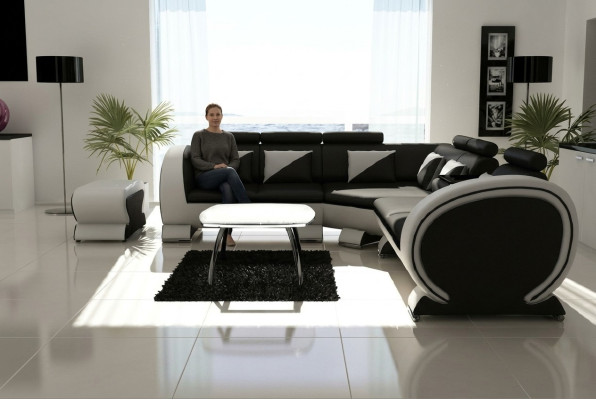 Designer Ecksofa Couch Sofa Polster Garnitur Lounge Sofas Couchen Wohnlandschaft