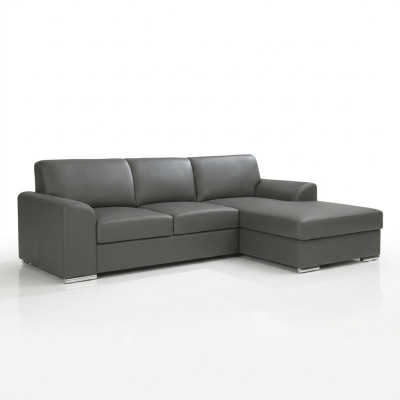 Innovation im Wohnzimmer Ecksofas mit Stoffpolsterung und ausziehbarer Schlaffunktion