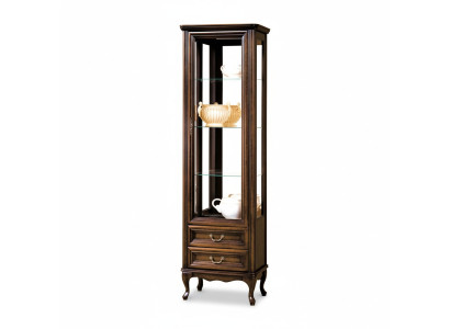 Klassische Vitrine Schrank Italienische Möbel Vitrinenschrank Vitrinen Neu W-1/2