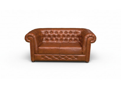 Chesterfield Couch Sofa Garnitur 3 Sitzer Polster Leder Sofas Couchen Neu BANTRY