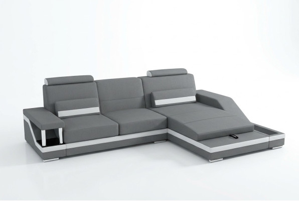 Ecksofa Sofa Couch Polster Wohnlandschaft Leder Eck Sofas Garnitur L Form HHVI