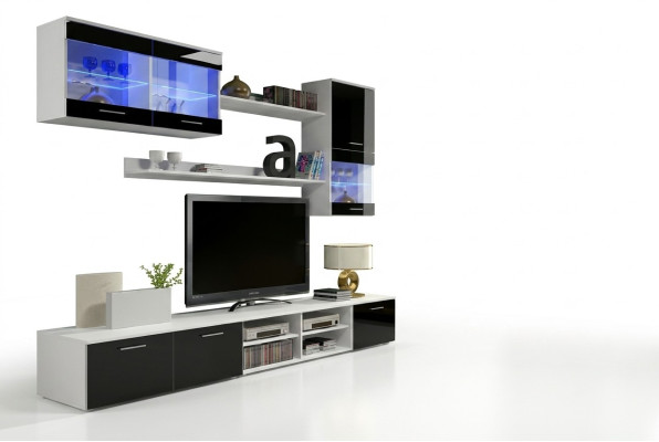 Ein exquisiter hölzerner TV-Nachttisch im modernen Stil für Ihr Wohnzimmer