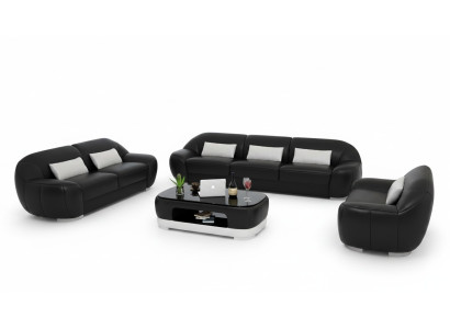 Ledersofa Couch Wohnlandschaft Ecksofa Eck Garnitur Modern Sofa Design