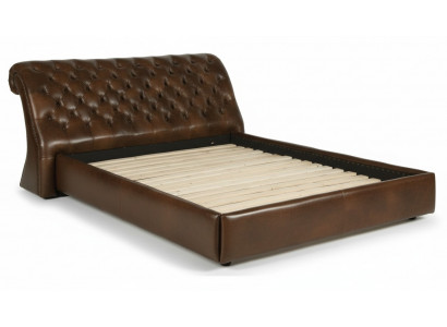 Wasserbett Chesterfield Lederbett Bett Wasser Betten Polster Doppel Hotel OXFORD