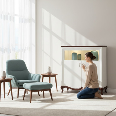 Bar Vitrine Schrank Kommode Kommoden Vitrinen Designer XXL Big Wohnzimmer MI-KB