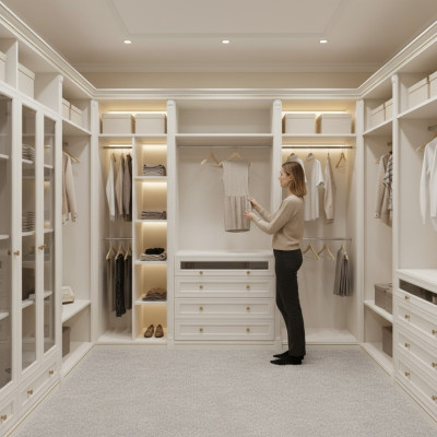 Element Model V2D-10 für Begehbarer Schrank Kleiderschrank Italienische Möbel