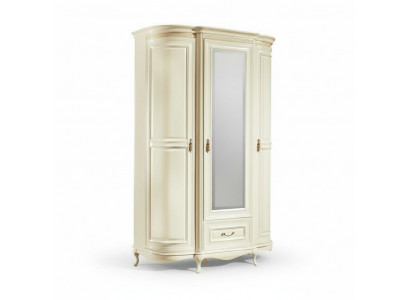Klassische Schränke Schrank Schrankwand Kleiderschrank mit Spiegel VSchrank-3D-G