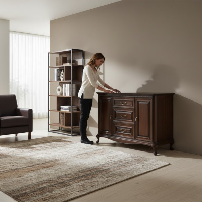 Klassische Kommode Kommoden Schrank Kommodenschrank Echtholz Massiv Neu V-K3sz