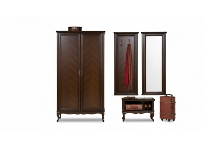 Diele Garderobe Set Echtes Holz Flur Wandgarderobe Italienische Möbel Garderoben