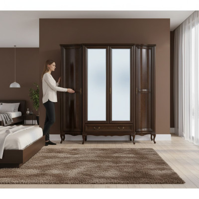 Klassischer Schrank Schränke Schrankwand Kleiderschrank Antik Italienische Möbel