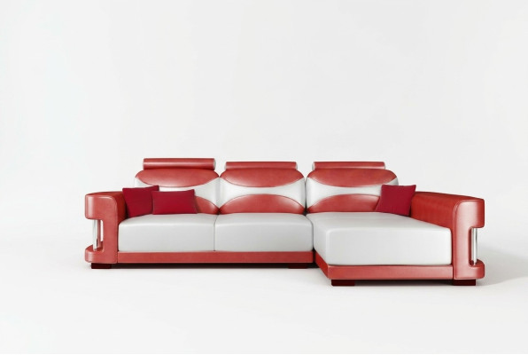 Ecksofa Eck Sofa Garnitur Couch Polster Leder Wohnlandschaft Chaiselounge Wies