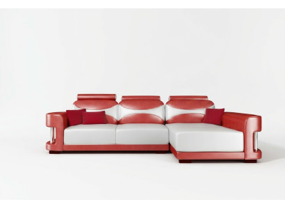 Ecksofa Eck Sofa Garnitur Couch Polster Leder Wohnlandschaft Chaiselounge Wies