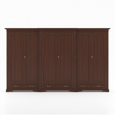 Klassische Schränke Schrank Schrankwand Kleiderschrank Massiv Kolonial Stil O6D