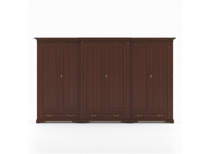 Klassische Schränke Schrank Schrankwand Kleiderschrank Massiv Kolonial Stil O6D
