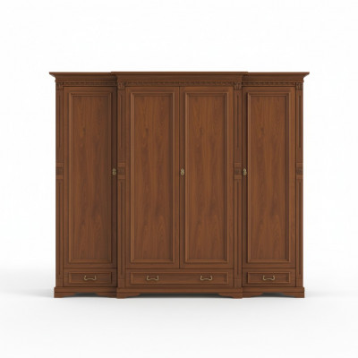 Klassische Schränke Schrank Schrankwand Kleiderschrank Massiv Kolonial Stil O4D